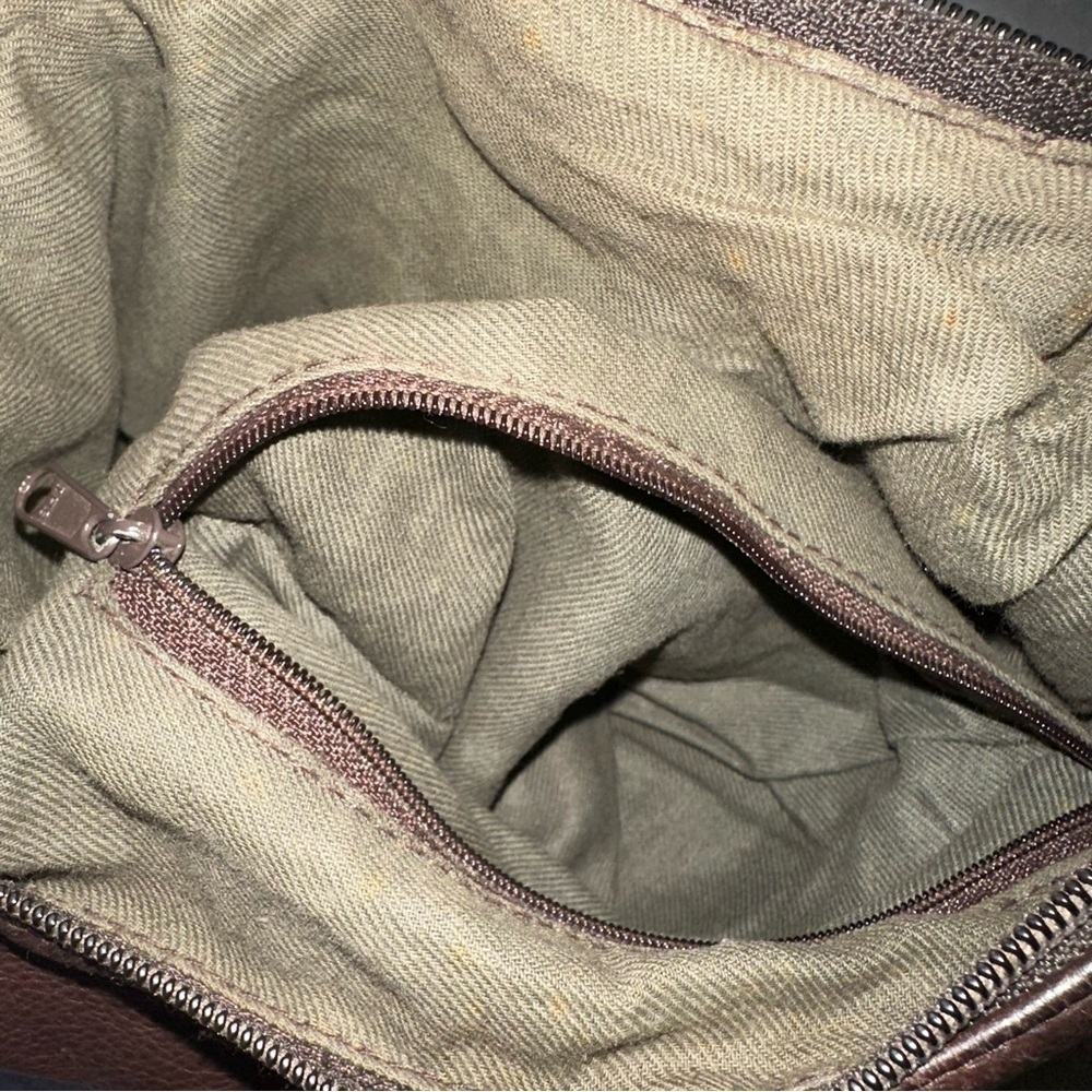 Vintage Brown Genuine Leather Shoulder Bag - Picture 4 of 16